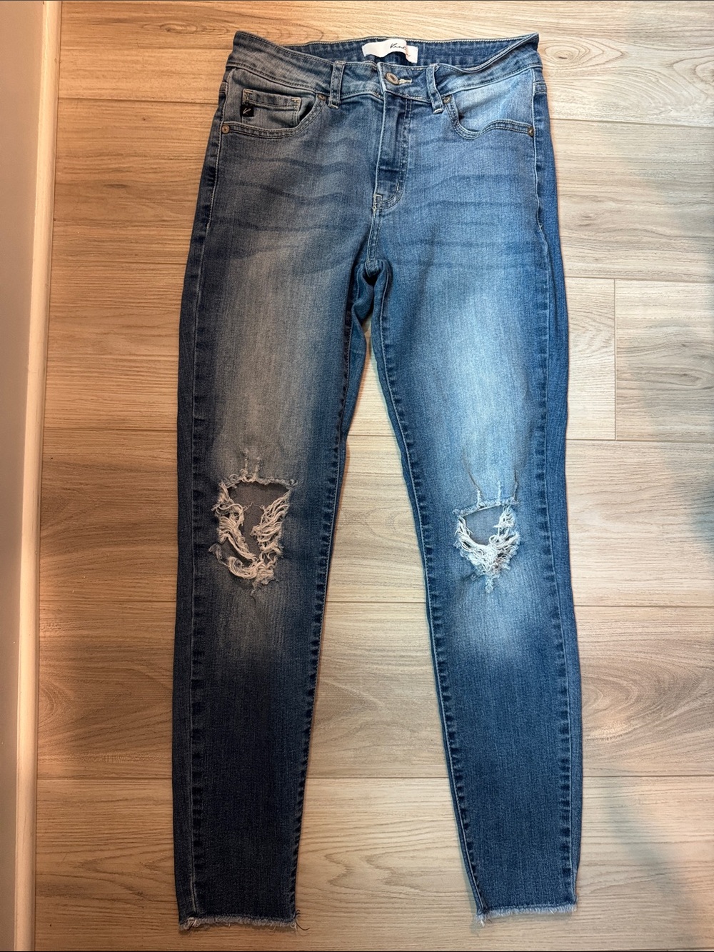 KanCan Medium Blue Distressed Skinny Jeans